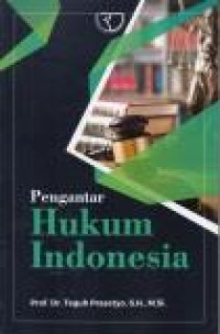 Pengantar Hukum Indonesia.Jilid 1 .-- Ed 1