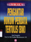 Pengantar Hukum Perdata Tertulis (BW)